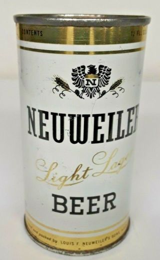 Neuweiler Light Lager Beer 12 Oz.  Flat Top Beer Can - Allentown,  Pa.