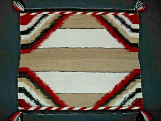 Navajo Navaho Indian Rug/blanket.  Fancy Single Saddle.  Excond.  Nr