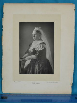 1890 Cabinet Card Portrait Photo Royal Queen Victoria Downey 2