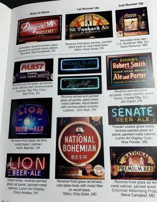 Beer Book Features Prepro Illinois History & Lemp Postcards & Lighted Rog Signs