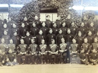 Victorian Framed Military Photograph Royal Artillery Officers By Elliot & Fry