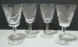 Vintage Waterford Crystal Ashling (1954) Set Of 4 White Wine 5 1/2 " Ireland