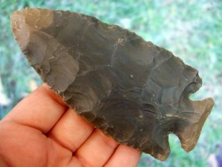Fine 4 1/2 Inch Kentucky Lost Lake Point With Arrowheads Artifacts