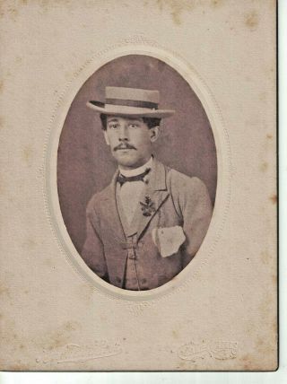 1880s Photo Dr William Alfred Knapp Barnett Bros Lake Charles Louisiana