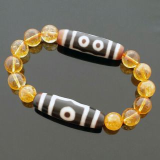 Feng Shui Wealth Dzi Beads Combo Bracelet