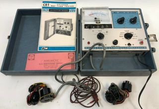 Vintage B&k Dynascan Model 465 Crt Portable Cathode Ray Vacuum Tube Tester