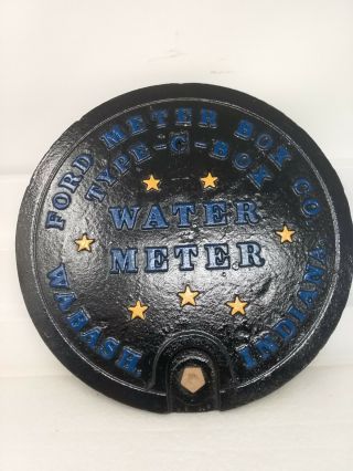 Vintage Ford Meter Box Co.  Water Meter Cover Plate