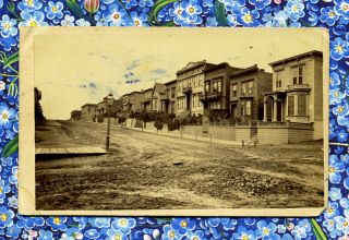 1860s Civil War Era Pine St San Francisco California Cdv With Tax Revenue Stamp