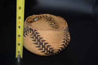Fine California Pit River Achumawi Indian Basket Foot Design Native American 2