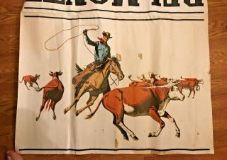 1965 Large Cowboy Cattle Del Monte Round - Up 6 