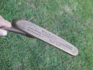 Vintage Titleist Bulls Eye John Rutter Jr Design Putter Steel Shaft L/r Handed
