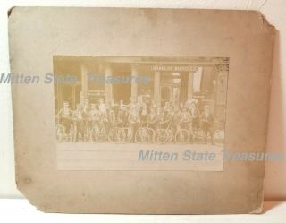 1890s Old Bike Club Rambler Bicycles Store,  Grand Rapids,  Michigan Photo History