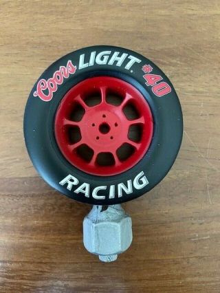 Coors Light 40 (sterling Martin) Racing Tire Pub Style Tap Handle Topper