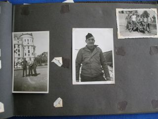 WWII 3rd Army Soldiers Photo Album German Plane,  Dead Horses More 5