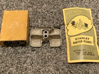 Stanley Vintage Woodworking Router Plane No.  271 W/ Cutter,  Box