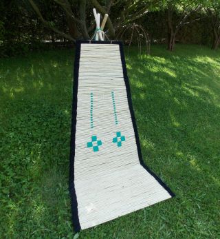 Crow Backrest Tee - Pee (tipi) Plains Style (quillwork/beadwork)