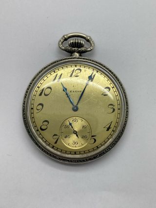 Vintage Elgin 12s Pocket Watch Grade 303 Model 3 - Running Great