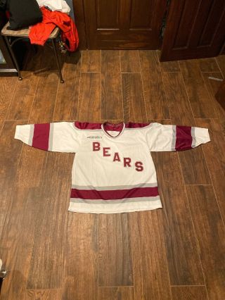 Vintage Hershey Bears Hockey Ahl Jersey Large Maska Ccm