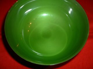 Vintage Reed & Barton Silver plated bowl with green enamel inside 3
