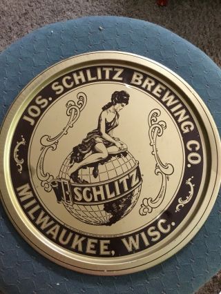 Vintage Jos.  Schlitz Brewing Co.  Serving Tray