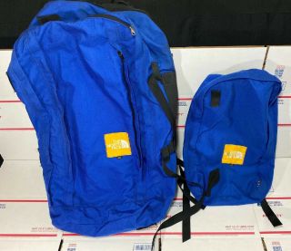 Vintage - The North Face - Hiking Backpack & Day Bag 2 In 1 - Made In Usa - Read