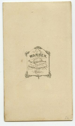 1860s CIVIL WAR Union ARTILLERY Soldier by WARREN Cambridgeport MASSACHUSETTS 2