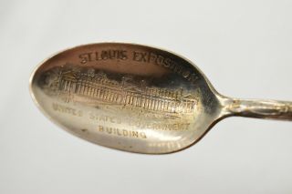 Sterling Souvenir Spoon Louisiana Purchase Expo Government Building St.  Louis Mo