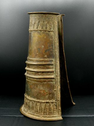 KYRA Ancient BRONZE Cuff BRACELET KAPSIKI - 21cm height - CAMEROON - 1900s 2