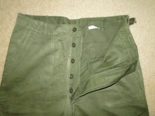 Vintage Vietnam War Us Army Og - 107 Military Uniform Trousers Pant Baker 36 X 32