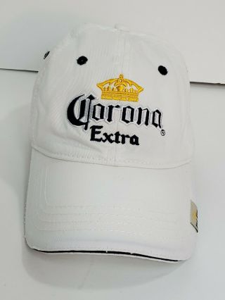 Corona Extra All White Trucker Hat Baseball Cap Adjustable Strap Collector