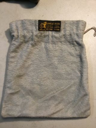 Antique Lebolt & Company Anti - Tarnish Silver Storage Bag,  7 1/2” X 9”,  Gray