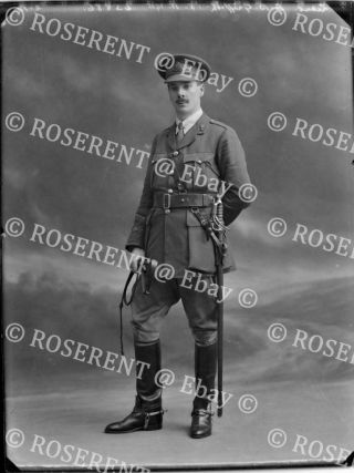 1915 The Royal Artillery (t) Lt C B Griffith Glass Negative 22 By 16cm