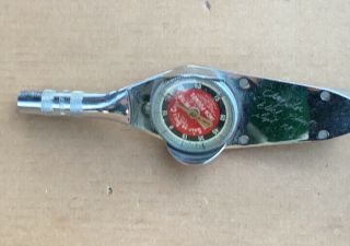 Vintage Snap - On Torqometer,  Tq - 6 - Fu,  0 - 75 Inch - Pounds.  1/4 Drive