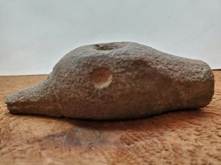 Native American Duck Effigy Stone Pipe