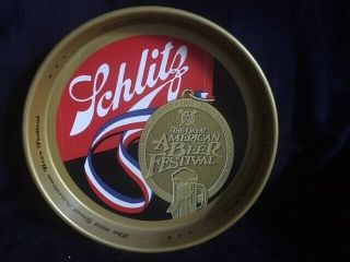 Schlitz Beer Metal Tray - 1992 American Beer Festival - Gold Medal Winner - Lager