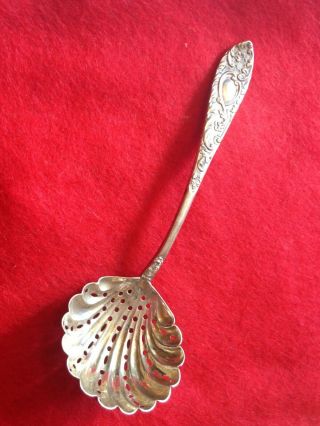 Antique Epns Silver Plated Sugar Sifter Spoon