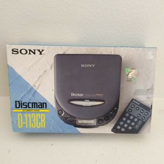 Vintage Sony Discman D - 113cr Portable Cd Player Mega Bass