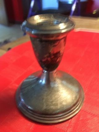 Vintage Reed And Barton Sterling Silver Candlestick Holder