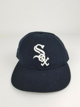Vintage Chicago White Sox Era Authentic Fitted Hat Cap Wool Usa Size 7 1/2