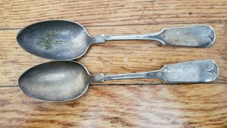 2 Antique Vintage Collectible Spoons 7 " 1847 Rogers Bros A1 Silver Plate