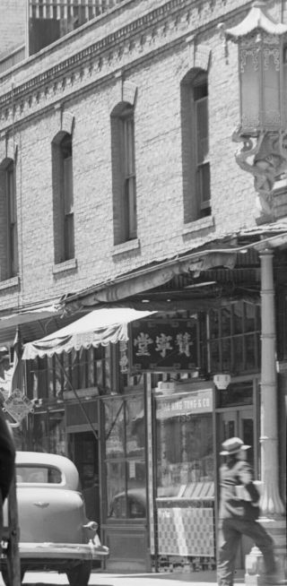 SHOPPING - GRANT AVE - SAN FRANCISCO ' S CHINATOWN 1939 - 4x5 Negative 3