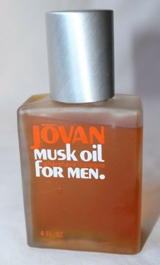 Vintage Jovan Musk Oil After Shave/cologne For Men 4 Oz.