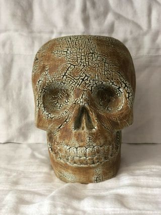 Creepy Brown Crawl Skull Mug Munktiki Tiki Mug 13/25 Farm Crawling Glazed Finish