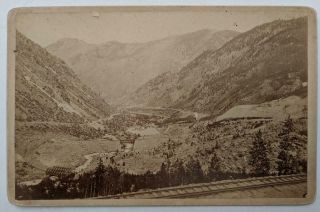 Ca.  1880 Colorado Clear Creek Canyon Bird S Eye View Georgetown & Vicinity Rr