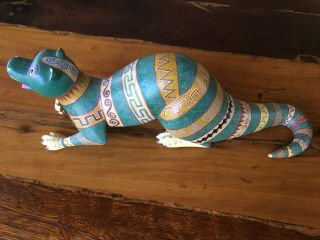 Mexican Alebrije Signed By Master Carver And Painter Bertha Cruz.  Con.