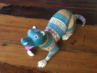 Mexican alebrije signed by master carver and painter Bertha Cruz.  con. 2