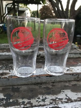 2 Leinenkugel Beer 16 Oz Pint Glass Set Two Glasses Pair Rare 150 Years