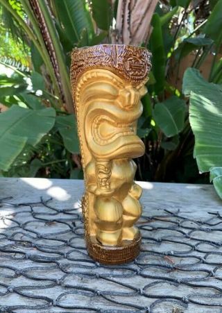 Hidden Harbor Tiki Mug Gold Limited Edition By Crazy Al - Only 100 Made