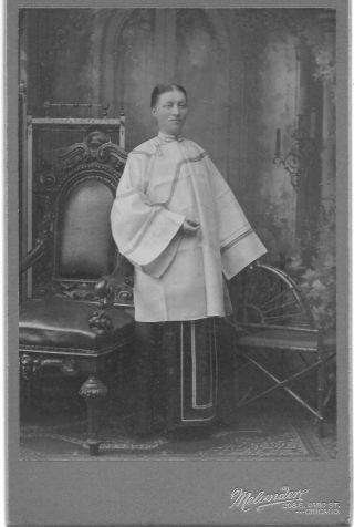 C1880 Cabinet Card Photograph American Woman Missionary In China Chinese Dress