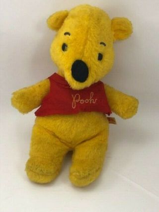 Vintage Sears Gund Winnie The Pooh Walt Disney Plush Teddy Bear 13 " Polyurethane